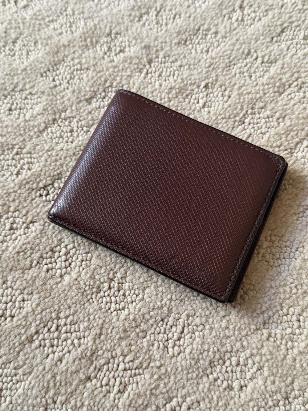 Coach Men's Brown Leather Bi-Fold Card Holder Wallet - Picture 2 of 3
